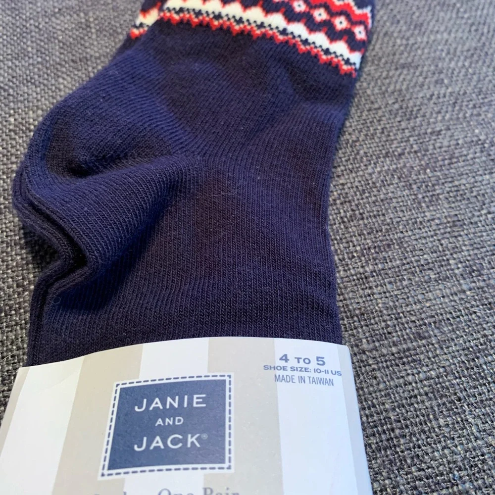 Janie and Jack Toddler Boys Bundle 4 Pair of Socks